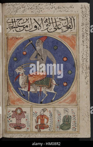 Kitab al-Bulhan -- zodiac Foto Stock