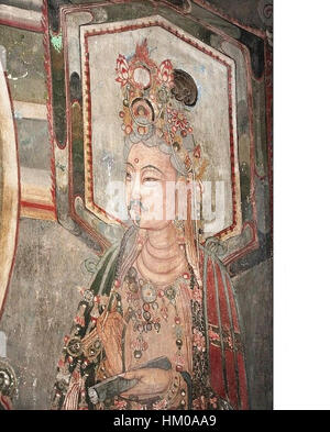 Kin dinastia (1115-1234) affresco in ch'ung-fu tempio, Shuo-chou 5 Foto Stock