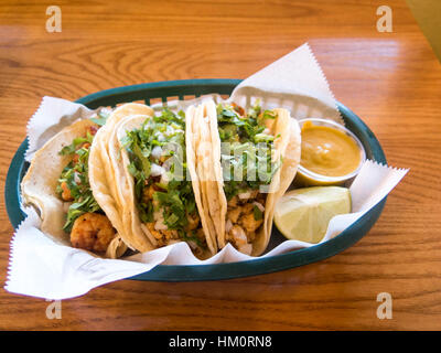 Tacos di pesce Foto Stock