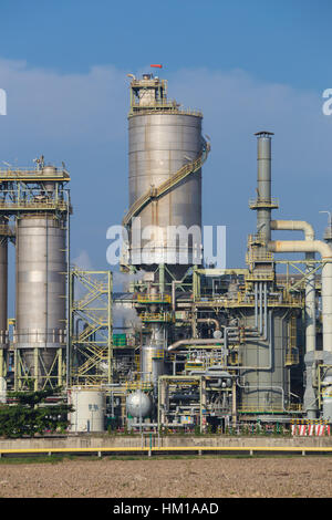 Industria chimica impianto, Rayong Thailandia Foto Stock