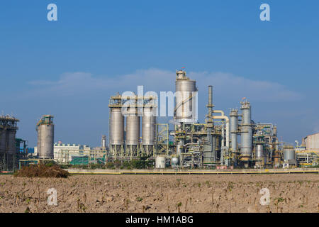 Industria chimica impianto, Rayong Thailandia Foto Stock