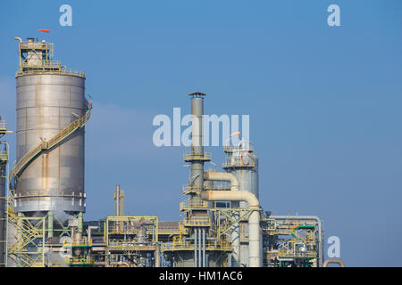 Industria chimica impianto, Rayong Thailandia Foto Stock