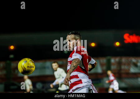 Hamilton, Scozia. 31 gennaio, 2017. Immagini di azione dal SPFL League tra Hamilton Academicals Vs Inverness Caledonian Thistle di New Douglas Park. Credito: Colin Poultney/Alamy Live News Foto Stock