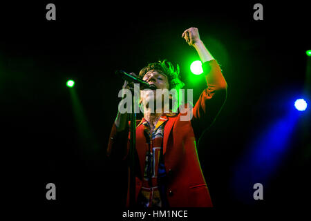 Milano, Italia. Il 31 gennaio, 2017. Gabbia l'Elefante eseguire live at Fabrique, Milano. Credito: Roberto Finizio/ Alamy Live News Foto Stock