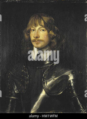 Un ritratto storico di James Graham, i marchese di Montrose. Questo dipinto ad olio cattura il suo aspetto nobile e riflette il suo status di figura chiave nella storia scozzese durante il XVII secolo. Foto Stock