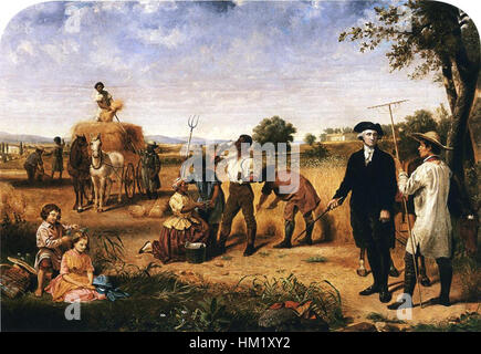 Giunio Bruto Stearns - George Washington come agricoltore a Mount Vernon Foto Stock