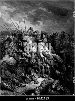 Gustave dore crociate richard e Saladino alla battaglia di arsuf Foto Stock