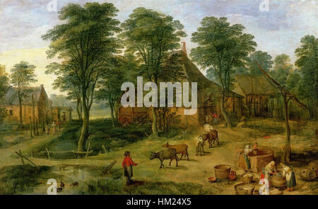 Jan Brueghel il Giovane Aia Foto Stock