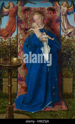 Kmska Jan Van Eyck (ca.1390-1441) - Madonna bij de fontein (1439) 28-02-2010 13-41-46 Foto Stock