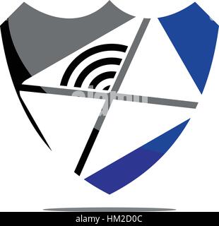 La protezione della posta elettronica Illustrazione Vettoriale