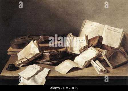 Jan Davidsz de Heem - Still-Life di libri - WGA11266 Foto Stock
