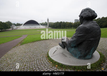 Gustav Ernesaks statua al Song Festival Grounds, Tallinn, Estonia Foto Stock