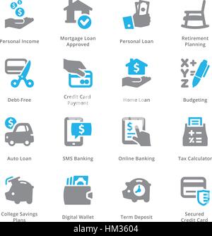 Personal & Business Finance set di icone 2 - Serie Sympa Illustrazione Vettoriale