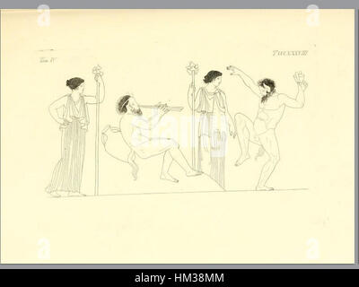 La pittura di vasi fittili è un'opera storica di Inghirami, incentrata su vasi in terracotta dipinti dell'antichità. Questo volume, pubblicato nel 1837, fa parte di uno sforzo accademico per documentare e preservare le antiche ceramiche e il loro significato artistico. Foto Stock