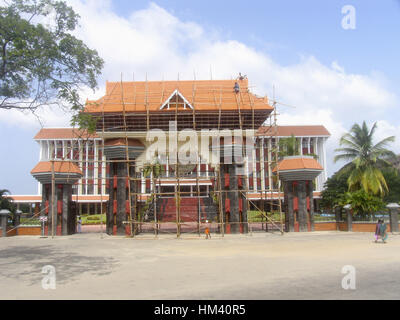 Governo di Trivandrum edificio in costruzione, Trivandrum , Kerala, India Foto Stock