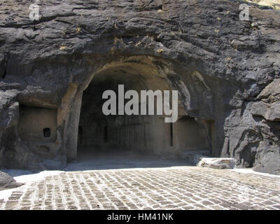 Bedse grotta buddista. Queste grotte sono circa 2.300 anni. Pune, Maharashtra, India Foto Stock