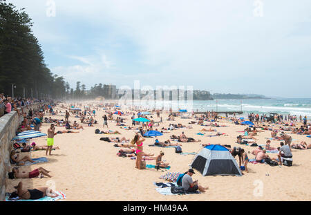 Boxing Day su Manly, Spiaggia di Sydney, Nuovo Galles del Sud Australia Foto Stock