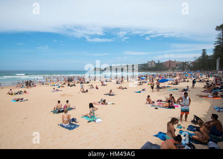 Boxing Day su Manly, Spiaggia di Sydney, Nuovo Galles del Sud Australia Foto Stock