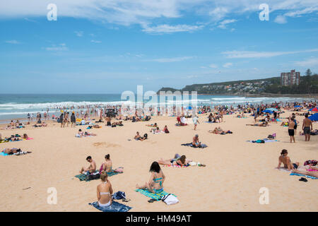 Boxing Day su Manly, Spiaggia di Sydney, Nuovo Galles del Sud Australia Foto Stock