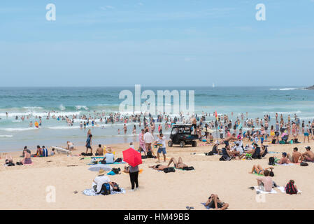 Boxing Day su Manly, Spiaggia di Sydney, Nuovo Galles del Sud Australia Foto Stock