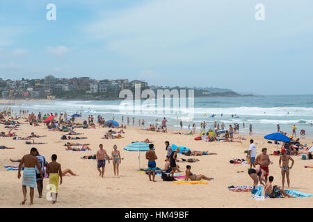 Boxing Day su Manly, Spiaggia di Sydney, Nuovo Galles del Sud Australia Foto Stock