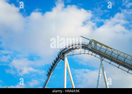 OSAKA, Giappone - 1 Dicembre 2015: Universal Studios Japan (USJ). Secondo 2014 Indice tema attrazione globale Rapporto sulla presenza, USJ è classificato quinto Foto Stock