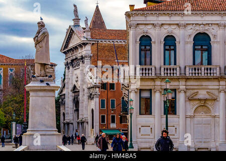 Italia Veneto Venezia Sestiere di San Marco - Campo Santo Stefano Foto Stock