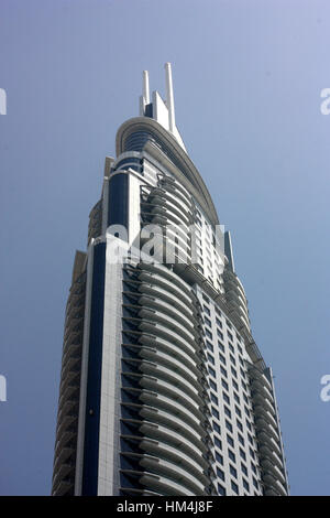 Vista degli edifici aziendali a Dubai Foto Stock