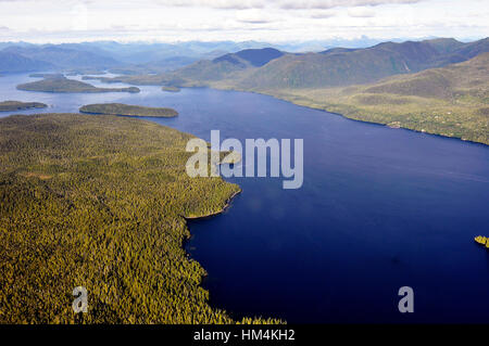 A sud di Alaska dall'aria Foto Stock