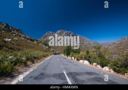 Bain's Kloof Pass montagna Hawequas bacino idrografico, Western Cape, Sud Africa Foto Stock