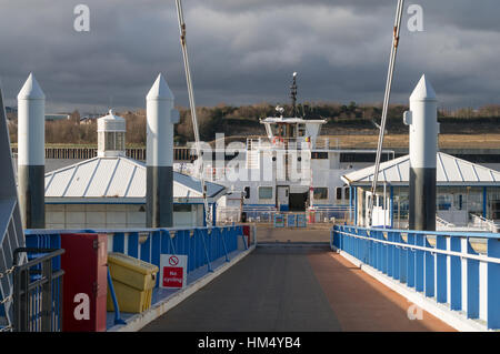 South Shields sbarco dei traghetti, North East England, Regno Unito Foto Stock