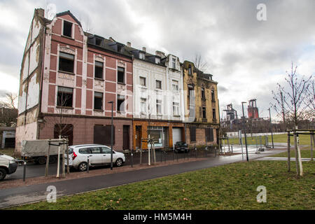 Nuova cintura verde park Duisburg-Nord, in Duisburg-Bruckhausen, la Germania, la zona della Ruhr, un nuovo parco lungo la ThyssenKrupp acciaierie e dove in tempi passati s Foto Stock