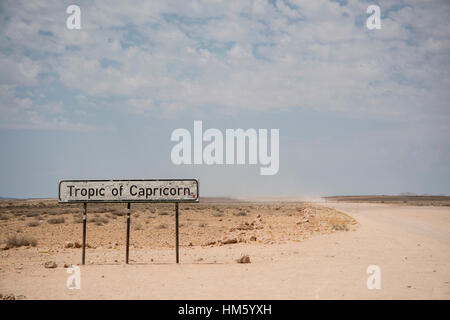 Tropico del Capricorno segno, Namibia Foto Stock