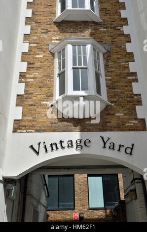Cantiere Vintage off Bermondsey Street SE1, London, Regno Unito Foto Stock