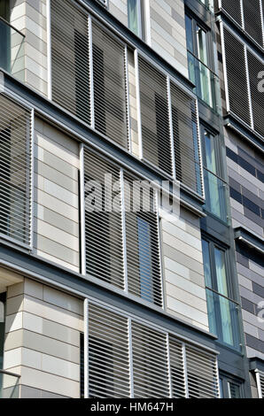 Appartamento d'essai lo sviluppo in York Way, King's Cross, London, Regno Unito Foto Stock