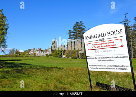 Rhinefield House Hotel in New Forest, Nazionale, Parco, Hampshire, Inghilterra Foto Stock