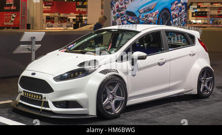 Personalizzato 2016 Ford Fiesta ST auto al SEMA. Foto Stock