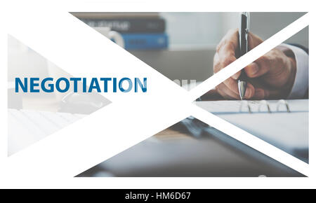Contratto accordo equo interfaccia della pagina web Foto Stock