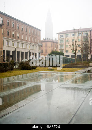 Piazza Marconi dove si trova il museo del violino, Cremona italia Foto Stock