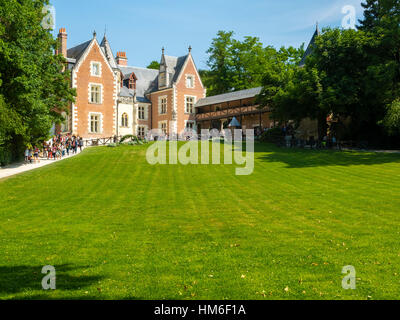 Museo Leonardo da Vinci, Château du Clos Lucé, Amboise, Indre-et-Loire, Valle della Loira, Centro, Francia Foto Stock
