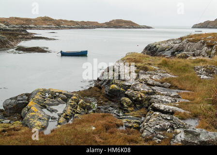 Ingresso sul Golden Road, South Harris, Ebridi Esterne Foto Stock