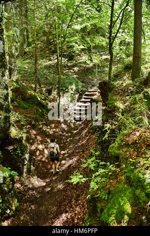 Teufelsgasse (Escursionismo percorso), Tirolo, Austria Foto Stock