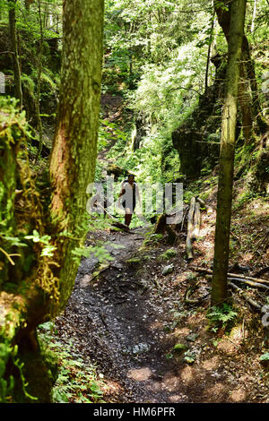 Teufelsgasse (Escursionismo percorso), Tirolo, Austria Foto Stock