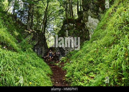 Teufelsgasse (Escursionismo percorso), Tirolo, Austria Foto Stock