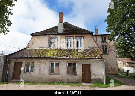 Vecchia casa in Cēsis, Lettonia Foto Stock