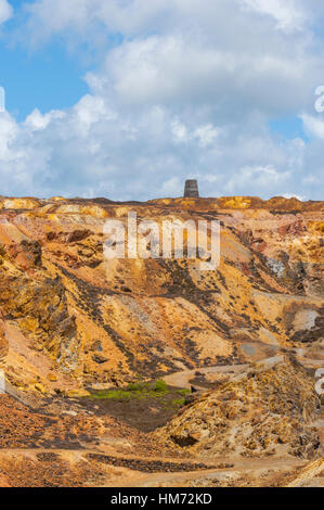 Parys montagna miniera di rame nei pressi di Amlwch Anglesey. Foto Stock