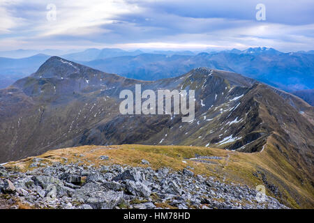 Il Devil's Ridge, Mamores, Scozia Foto Stock