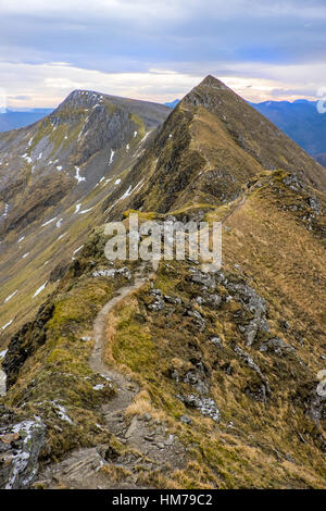 Il Devil's Ridge, Mamores, Scozia Foto Stock