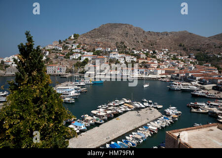 Città hydra hydra grecia Foto Stock