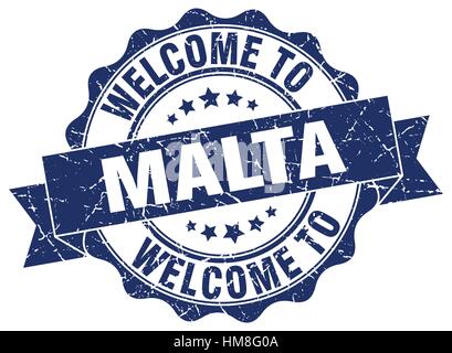 Malta round della guarnizione a nastro Illustrazione Vettoriale